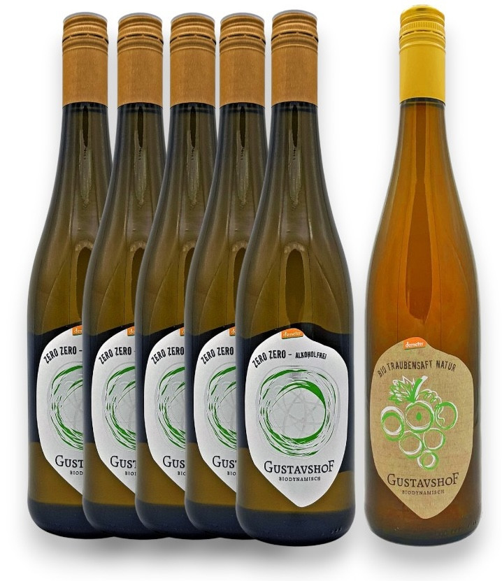 Bio-Proxyweine Weißwein Mix-Probierpaket 6 Flaschen (alkoholfrei)