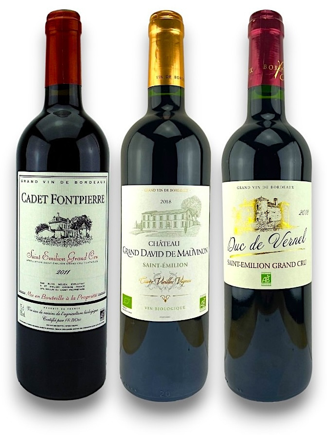 Bio Saint-Emilion Bordeaux Paket 3er