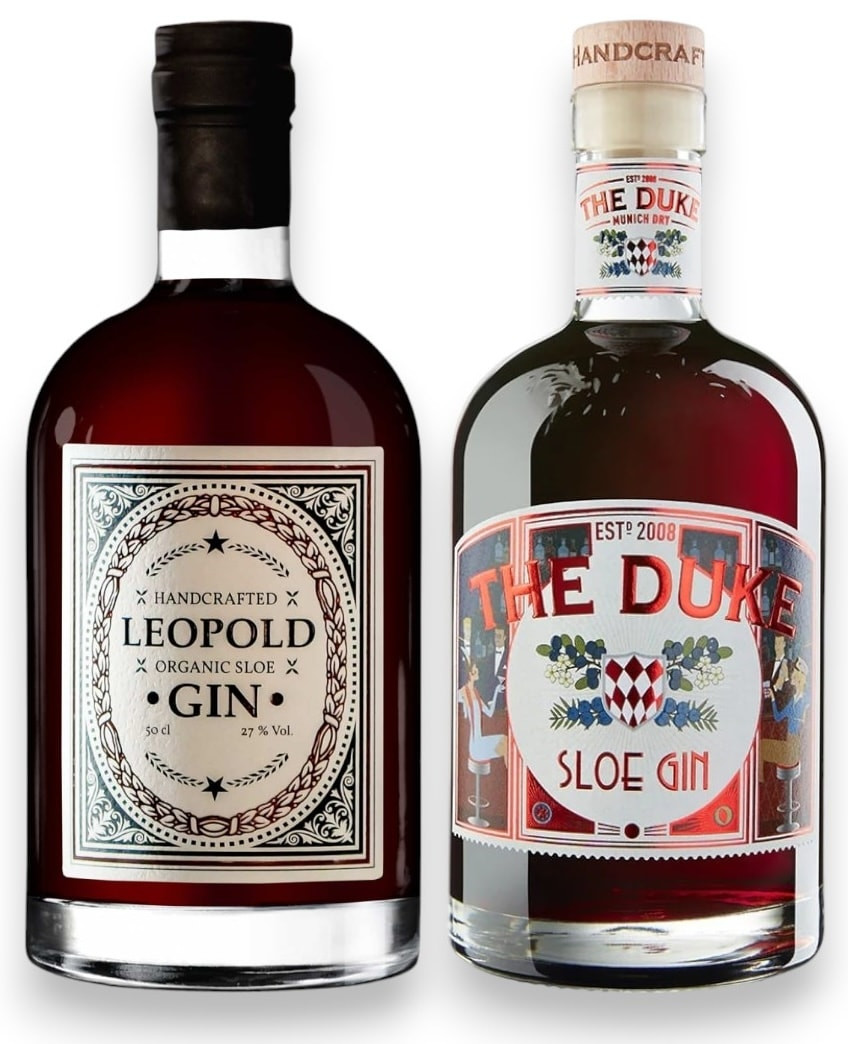 Duo-Probierpaket Bio Sloe Gin (1 x 0,7l, 1 x 0,5l, 42%/27%)