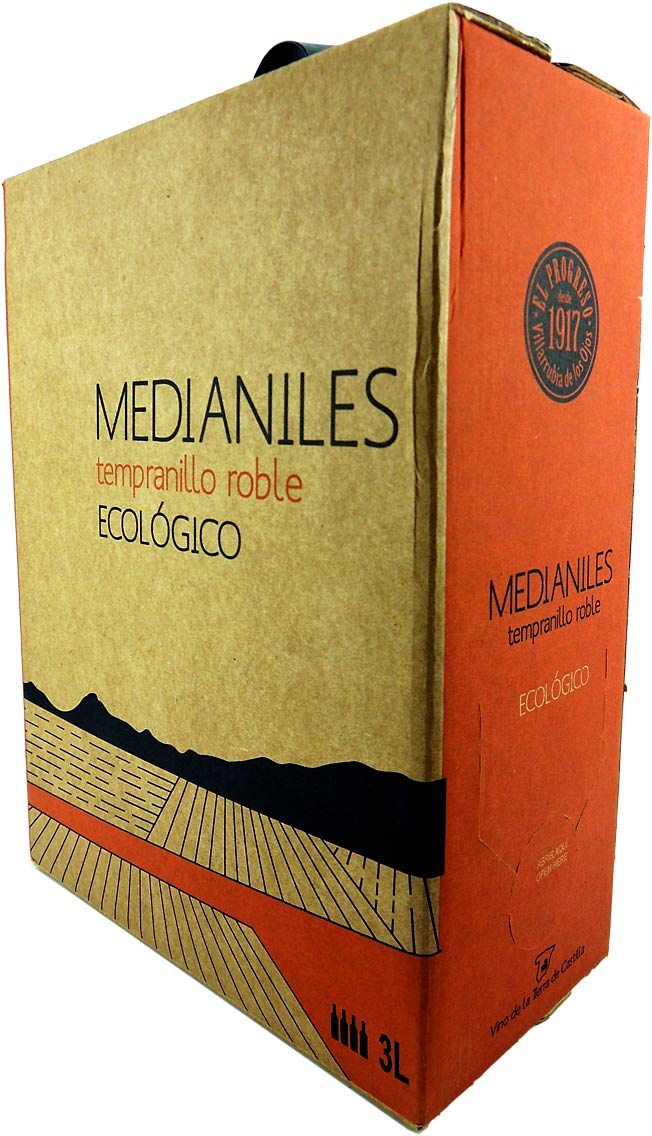 Medianiles Tempranillo Roble Ecologico 3 Liter Bib