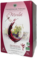 Vignerons de Tornac, Merlot (Rotwein), 5-Liter BiB  